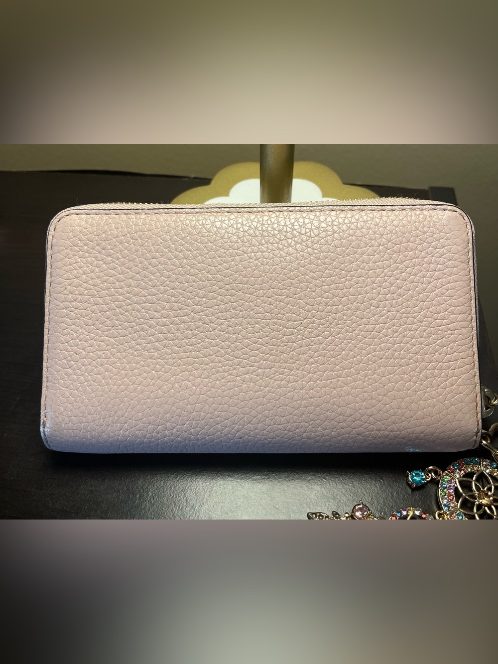 Michael Kors Fulton  Pebbled pink Leather Zip-Around Wallet EUC - Picture 5 of 14
